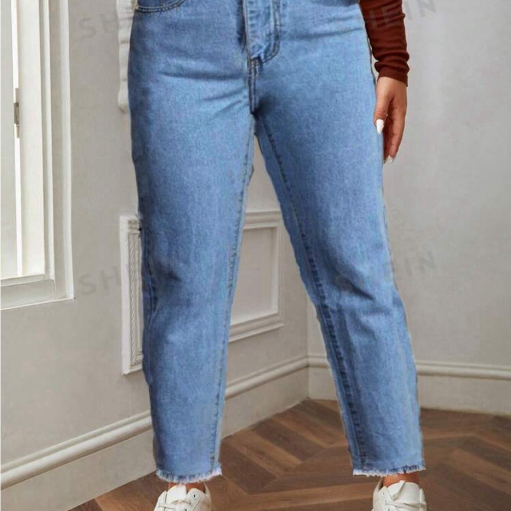 SHEIN blue wide leg jeans 4X